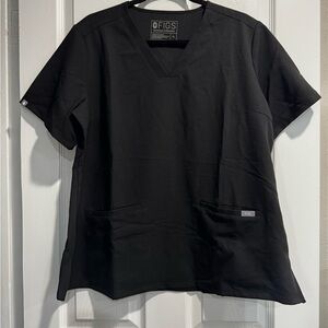 Figs Men's Classic Black Scrub Top